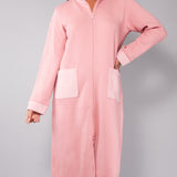 Vestaglia con zip - ROSA ANTICO - SM72