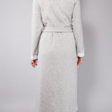 Vestaglia con cintura - GRIGIO MELANGE - SM73