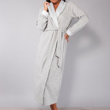 Vestaglia con cintura - GRIGIO MELANGE - SM73