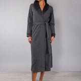 Vestaglia con cintura - PIOMBO MELANGE - SM73