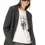 Maglia con stampa e borchie - BIANCO - BR08