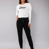Maglia con stampa e strass - MILK - BR11