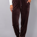Pantalone ciniglia con polsino - DARK COFFEA - CI60