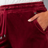Pantalone ciniglia con polsino - BORDEAUX - CI60