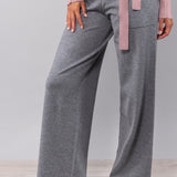 Pantalone ampio a costine - GRIGIO MELANGE - HA60