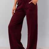 Pantalone ampio a costine - BORDEAUX - HA60