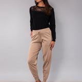 Pantalone con polsino - CAMMELLO - HA61