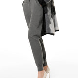 Pantalone tuta con polsino - GRIGIO MELANGE - MA61
