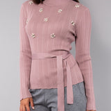 Maglia con strass - ROSA - PI50