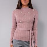 Maglia con strass - ROSA - PI50