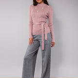 Maglia con strass - ROSA - PI50