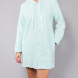 Vestaglia con zip - ACQUA - LU70