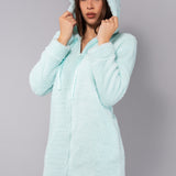 Vestaglia con zip - ACQUA - LU70