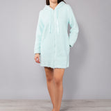 Vestaglia con zip - ACQUA - LU70