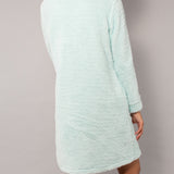 Vestaglia con bottoni - ACQUA - LU72