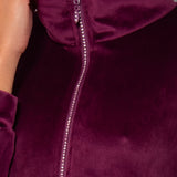 Vestaglia zip L. 95 - PRUGNA - M - PRUGNA - SH71