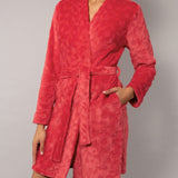 Vestaglia con cintura - ROSSO - ST73