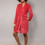 Vestaglia con cintura - ROSSO - ST73