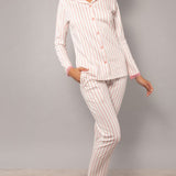 Pigiama lungo aperto - MILK - TT13