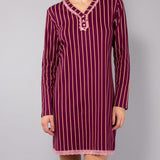 Camicia da notte serafino - PRUGNA - TT27