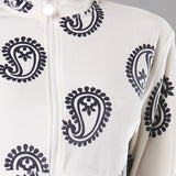 Tuta con Zip Ciniglia Paisley - MILK - CC11