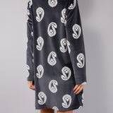 Vestaglia con Zip Ciniglia Paisley - PIOMBO - CC71