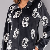 Vestaglia con Zip Ciniglia Paisley - PIOMBO - CC71