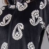 Vestaglia con Zip Ciniglia Paisley - PIOMBO - CC71