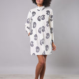 Vestaglia con Zip Ciniglia Paisley - MILK - CC71