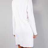 Camicia da Notte Girocollo Caldo Cotone Love - NERO - LO28