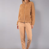 Giacca Corta con Zip Teddy - SABBIA - OR54
