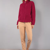Giacca Corta con Zip Teddy - CILIEGIA - OR54