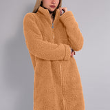 Vestaglia Corta con Zip Teddy - SABBIA - OR71