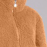 Vestaglia Corta con Zip Teddy - SABBIA - OR71