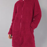 Vestaglia Corta con Zip Teddy - CILIEGIA - OR71