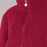Vestaglia Corta con Zip Teddy - CILIEGIA - OR71