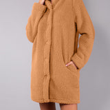 Vestaglia Corta con Bottoni Teddy - SABBIA - OR72