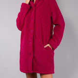 Vestaglia Corta con Bottoni Teddy - CILIEGIA - OR72