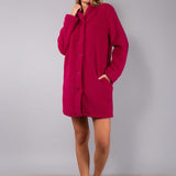 Vestaglia Corta con Bottoni Teddy - CILIEGIA - OR72