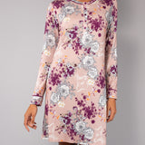 Camicia da Notte Corta Serafino Viscosa Garden - SABBIA - QG27
