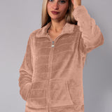 Tuta con Zip Ciniglia Stripes - SABBIA - SS11