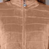 Tuta con Zip Ciniglia Stripes - SABBIA - SS11