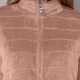 Tuta con Zip Ciniglia Stripes - SABBIA - SS11