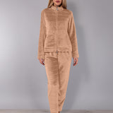 Tuta con Zip Ciniglia Stripes - SABBIA - SS11