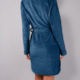 Vestaglia Corta con Cintura Ciniglia Stripes - AVIO - SS11