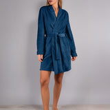 Vestaglia Corta con Cintura Ciniglia Stripes - AVIO - SS11