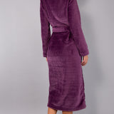 Vestaglia Lunga con Cintura Ciniglia Stripes - UVA - SS11