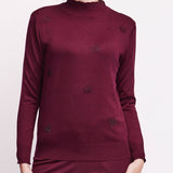 Maglia Girocollo con Strass Almeria - MOSTO - AL52
