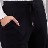 Pantaloni Ampi in Maglia Almeria - NERO - AL60