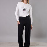 Pantaloni Ampi in Maglia Almeria - NERO - AL60